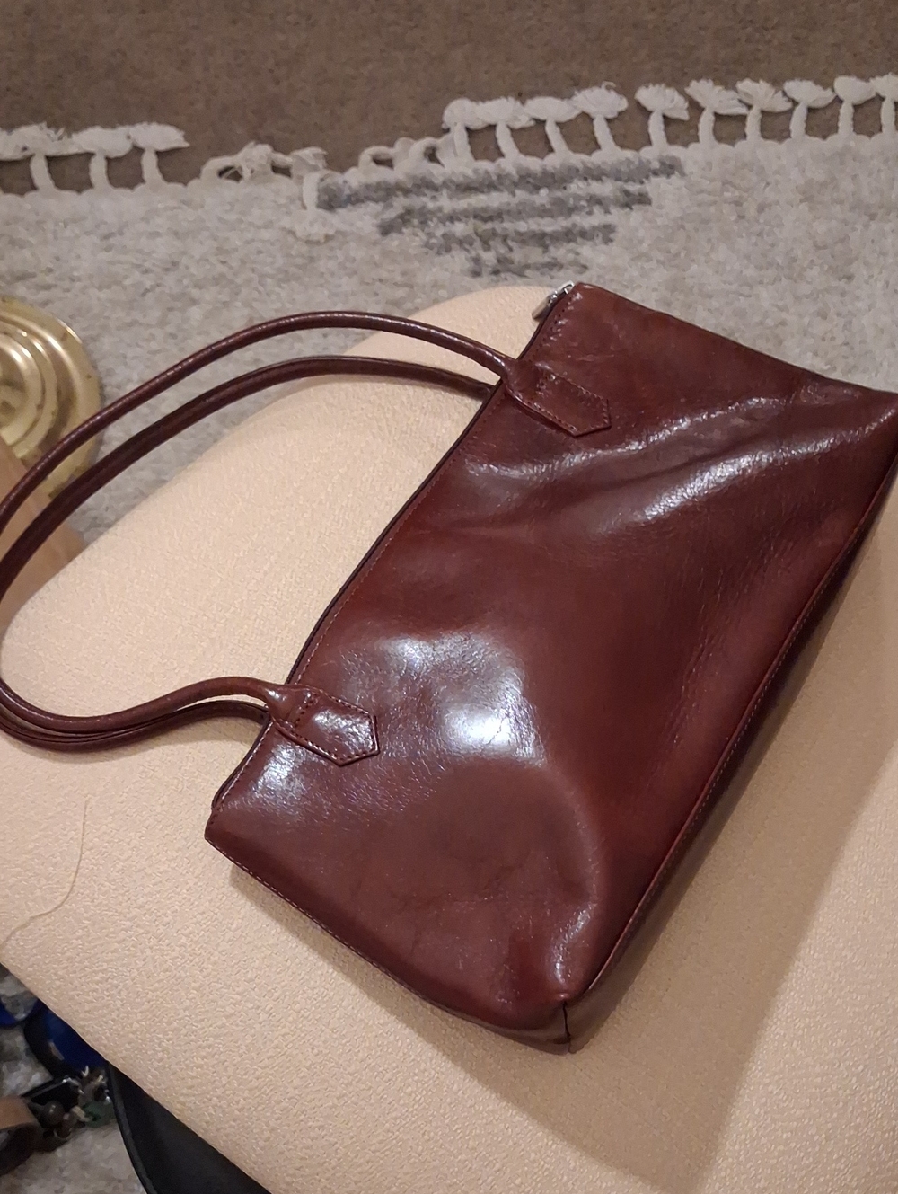 Hobo International NWOT Classic Brown Leather Shoulder Bag - Picture 16 of 16